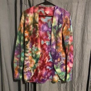 Cat & Jack knit cardigan has been tie dyed✌🏼